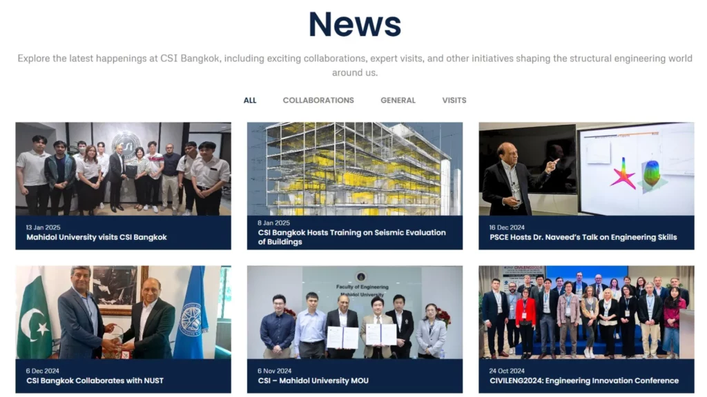 CSI Bangkok Website - News