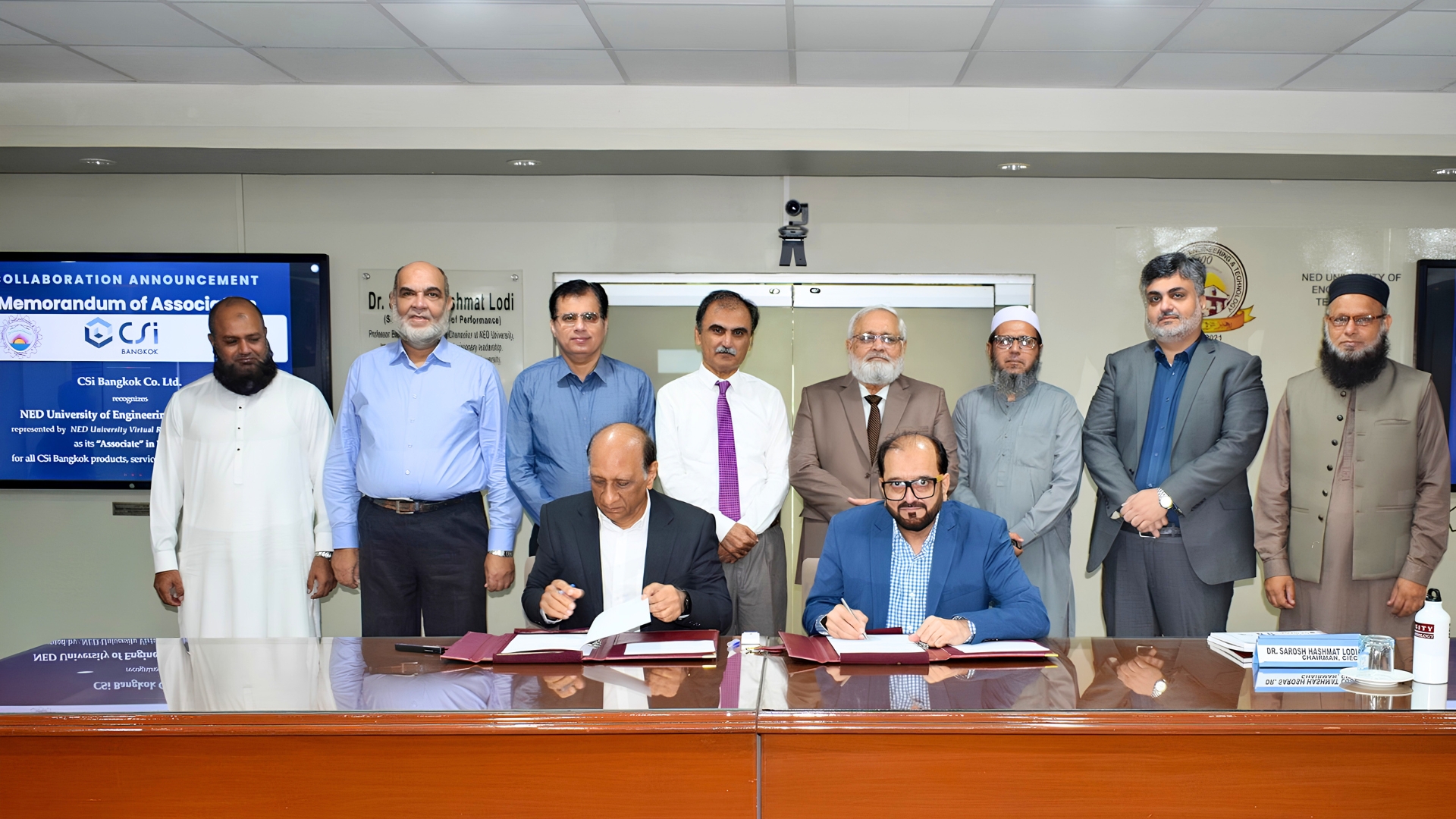 NED University MoA signing