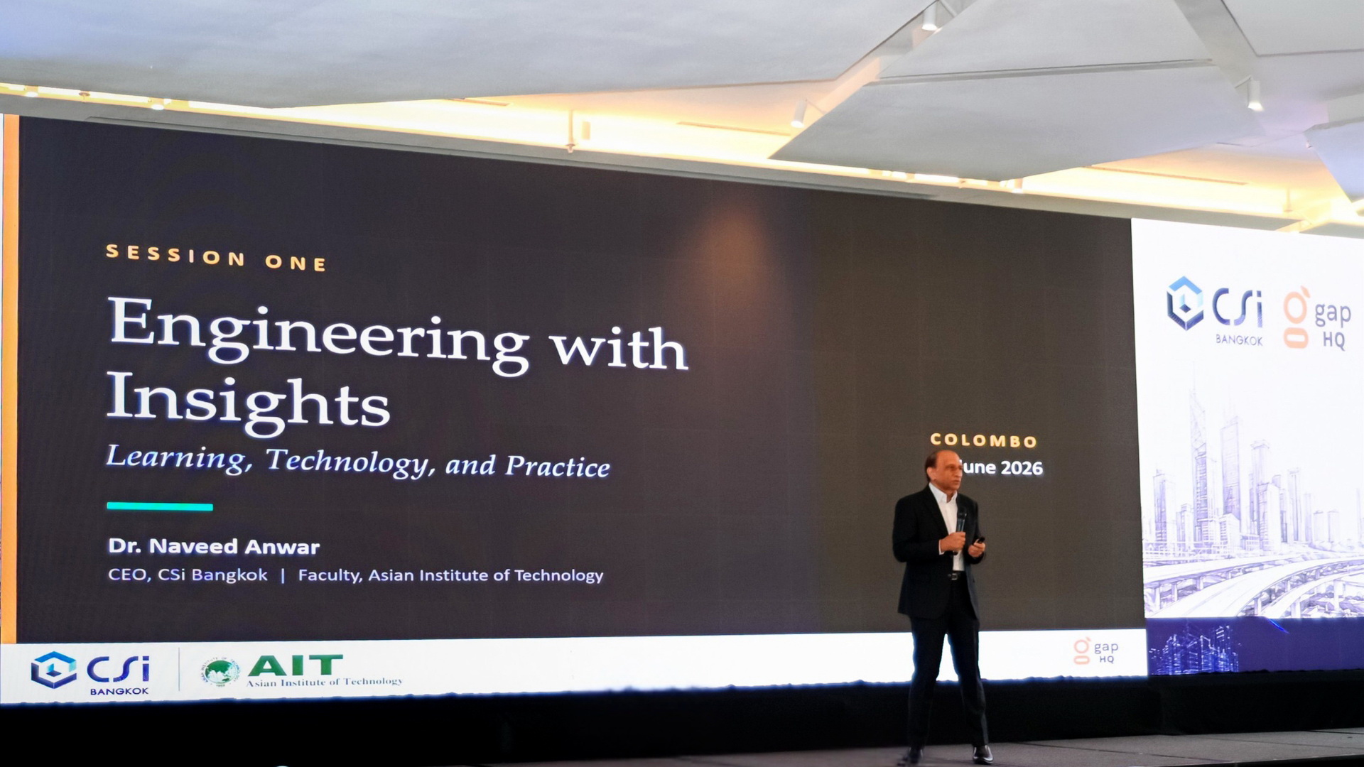 Dr. Naveed speech on Future of Structural Engineering in Colombo