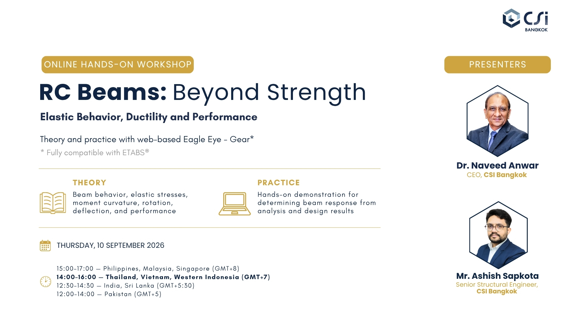 RC Beams beyond strength online hands-on workshop